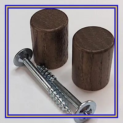 148007 X 2 (114667 X 2) IKEA Wooden Knob For BILLY Bookcase OXBERG Doors Brown • £6