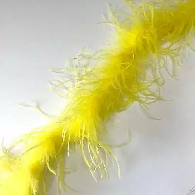 £1.90 • Buy Ostrich & Marabou  Feather Boa Trim Per 10cm - Yellow