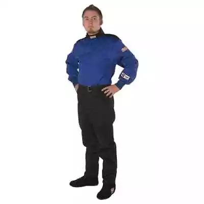 G-Force 125 Auto Racing Suit | Single Layer | Small | Blue/Black | SFI 3.2a/1 • $129.95