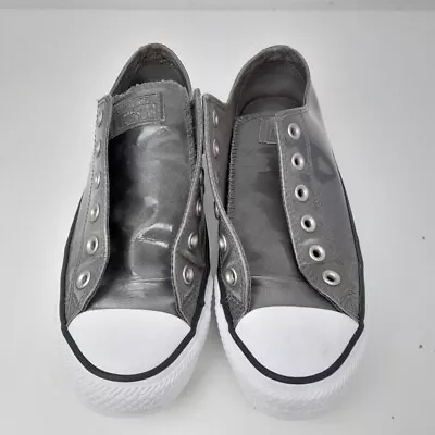 Converse Trainers UK6 Unisex All Star Silver Metallic -WRDC • £7.99