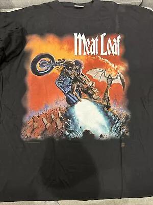 Meat Loaf European  Tour Shirt VINTAGE 1999 Double Sided - Men’s Size XL • £79.99