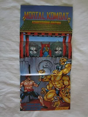 Mortal Kombat (SNES) Super Nintendo Power Poster 1993 Acclaim Goro RARE • $23.95