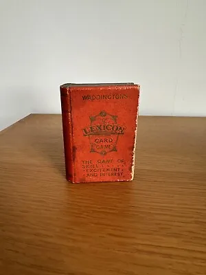 Vintage Waddington Lexicon Card Game In Book Cover (1930’s) • £9.99