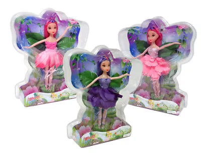 Fairy Doll With Leaf Wings - Flower Fairy Princess Forrest Kids Gift Birthday • £6.99