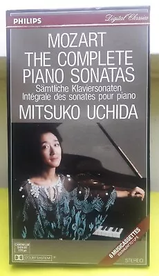 Mozart Complete Piano Sonatas Mitsuko Uchida Philips 6 Cassette Box Set Nm/nm • £225