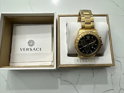 Versace VE2E00921 New Chronograph Mens Watch 45mm 5ATM • $349.99