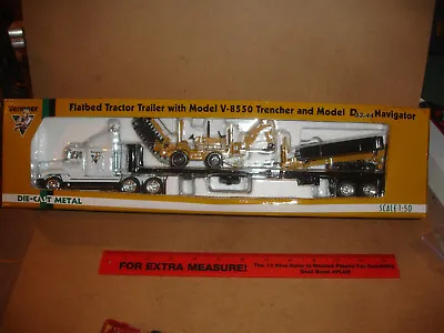 1/50 Vermeer Flatbed With V-8550 Trencher & D33x44 Navigator - In Original Box • $349.50