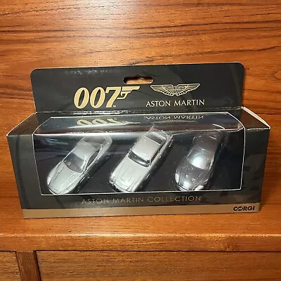 Corgi Aston Martin 3 Car Set 007 James Bond 007 Db5 Dbs Vanquish 1:50 Ty99284 • £24.99