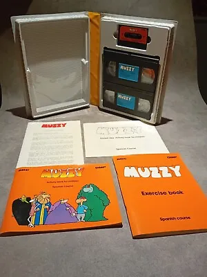 Vintage 1988 Muzzy Spanish Language Course VHS Tapes Booklets And Casette BBC • $31.10