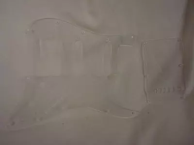 £29.07 • Buy Strat Stratocaster Clear Pickguard Set Fender HSS