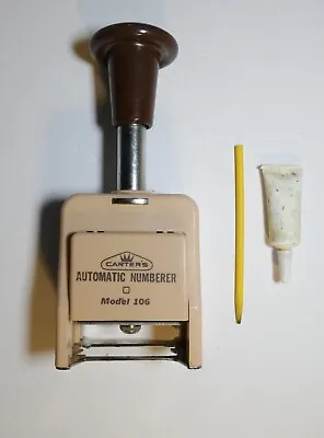 Carters Automatic Numbering Machine Model 106 Vintage Printing Ink Stamp 6 Digit • $15