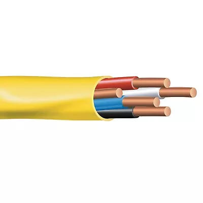 50' 12/4 NM-B Wire With Ground Non-Metallic Sheathed Cable Yellow 600V • $90