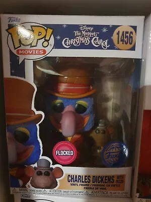 Funko Pop! The Muppet Christmas Carol Charles Dickens With Rizzo - Flocked BNIB • £15