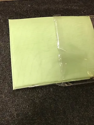 LIME VOILE CURTAIN 1 Voile Panel Tab Top Heading 59” Wide X 72” Drop • £8.99