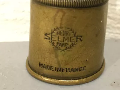 $50 • Buy  Henri Selmer Paris  France Alto Saxophone Mouthpiece Cap. Brass. Vintage