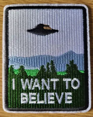 X Files I Want To Believe Posters Patch 4  Inches Tall • $7.49