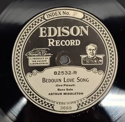 EDISON DIAMOND DISC 52532 Arthur Middleton BEDOUIN LOVE SONG Harry Humphrey Rare • $49.99