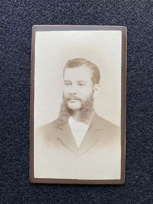 Antique Pawtucket Rhode Island Handsome Man Civil War Era CDV Photo Card • $9.95