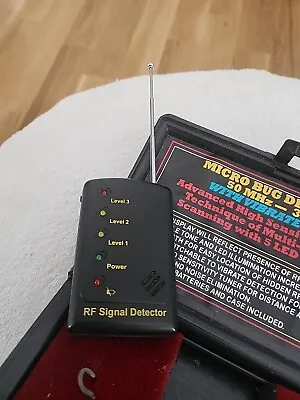 MICRO Bug Detector-detect Hidden Cameras GPS & Anti Spy Devices OLD SCHOOL  • $30