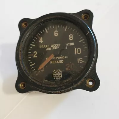 Aircraft Gauge Brake Accumulator Air Pressure Us Gauge Not Tested • $26.40