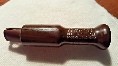 ANTIQUE P.S. OLT PEKIN ILL. REG TRADEMARK Brown Plastic HAWK CALL EUC • $29.95