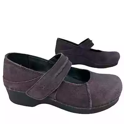 Dansko Purple Suede Mary Janes Womens Size 39  Leather Comfort Shoes Nursing  • $49
