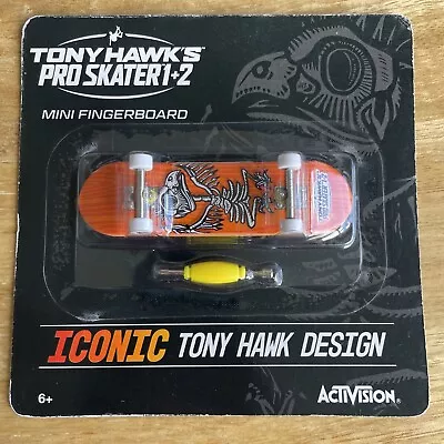 Activision Tony Hawk's Pro Skater 1+2 Mini Fingerboard Toy Collectable SEALED • $23.50