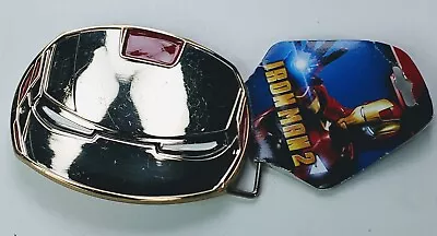 IRON MAN 2 Belt Buckle Full Metal HQ NEW Cosplay NEW US Seller Shows Scuffs • $11.89