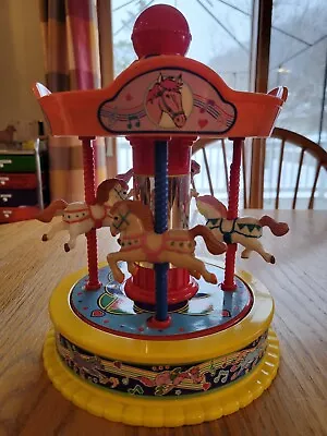 VTG 1991 Redbox Toys Wind-Up Merry Go Round Carousel No. 23137 Its A Small World • $19.99