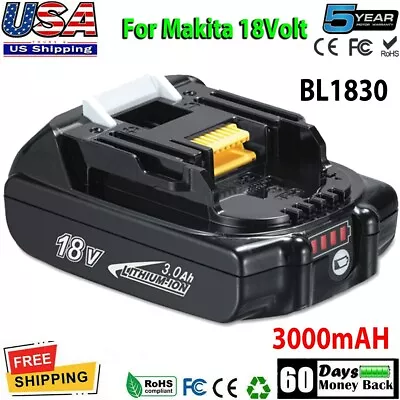 Replacement For MAKITA BL1820 BL1815 BL1830   18 Volt Lithium Ion Battery 3.0Ah • $18