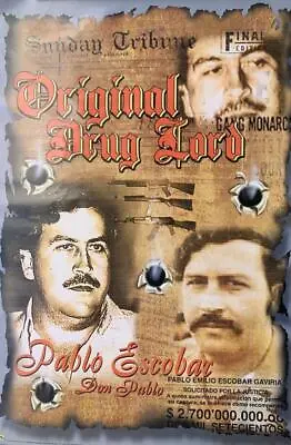 Pablo Escobar  Original Drug Lord  Poster Large 22x34 The Don Wall Art Decor New • $12.95