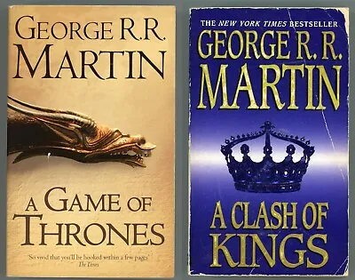 A Song Of Ice And Fire Book Bundle (1-2) Epic Fantasy Paperback By George Martin • $12.59