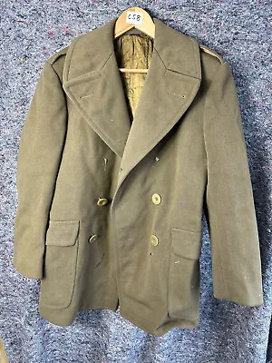 Original WW2 British Army Officers Private Purchase Jeep Greatcoat - 38  Chest • £110