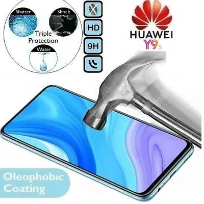 100%Genuine Tempered Glass 9H Screen Protector Y9 S (STK-L21/L22) For Huawei Y9S • £3.95