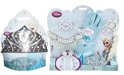 Disney Store Frozen ELSA ACCESSORY KIT & TIARA Crown - Icicle Necklace/Earrings  • $59.99