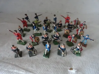 Lot Of 29 Vintage Painted Miniature Lead Soldiers • $9.99