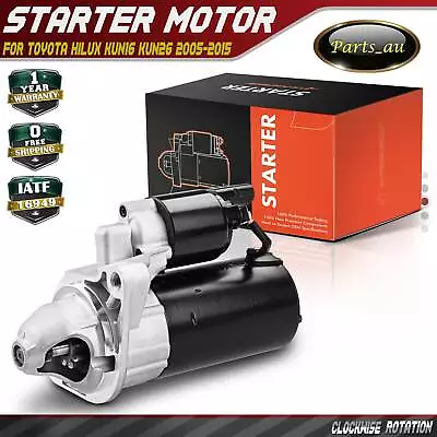 $119.99 • Buy Starter Motor For Toyota Hilux KUN16 KUN26 2005-2015 3.0L 4cyl 1KD-FTV Diesel