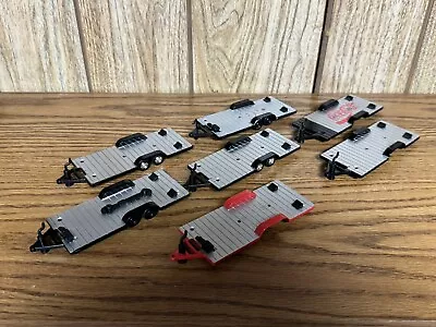 1/64 M2 Machines Auto Hauler Series Flatbed Trailers Lot Of 7 • $4.99