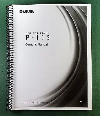 Yamaha P-115 Instruction Manual: 32 Pages & Protective Covers! • $34.73