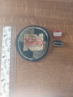 £0.99 • Buy Vintage Norton Motorcycle  And 2 X Badges 