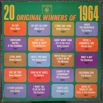 20 Original Winners Of 1964 LP Roulette Mary Wells Marvin Gaye • $3.99