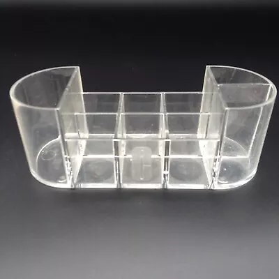 Vintage Clinique Acrylic Cosmetic Makeup Organizer Display Case Clear Vanity • $10.99