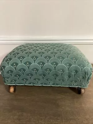 Small  Vintage Upholstered Stool • $35