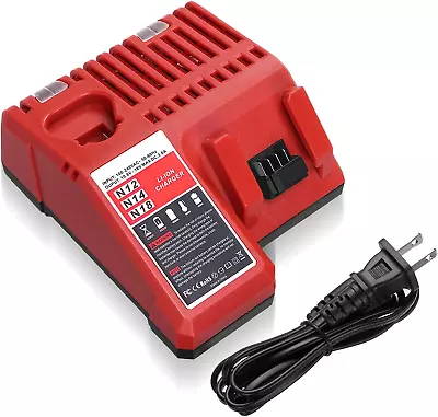 18V Replacement Rapid Charger For Milwaukee M12 & For M18 Compatible With 48-59 • $45.19