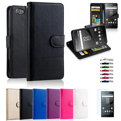 $7.49 • Buy NEW Leather ID Wallet Case Cover For Sony Xperia Z5, Z5 Compact & Z5 Premium