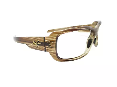 Maui Jim HAMOA BEACH MJ-226-15 Sunglasses Rootbeer Striped Frame 61mm • $40