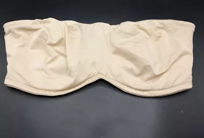 MARKS SPENCER M&S  NUDE STRAPLESS UNPADDED WIRED MULTIWAY BANDEAU Bra UK 32E • £6.99