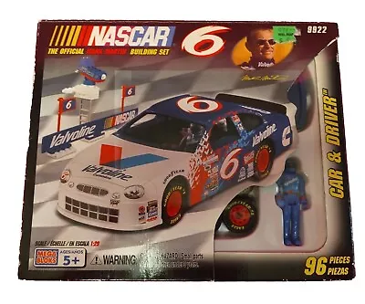 Mega Bloks NASCAR #6 Mark Martin: Stock Car & Driver 1:29 Scale SAFE SHIPPING :: • $14.99