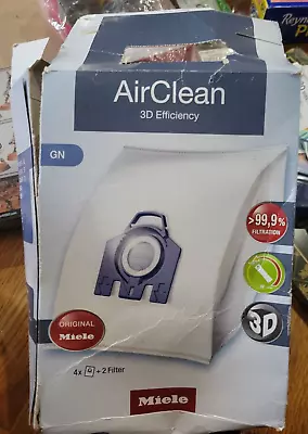 Miele AirClean 3D Efficiency Dust Bag Type GN 4 BAG + 2 FILTER • $18.98