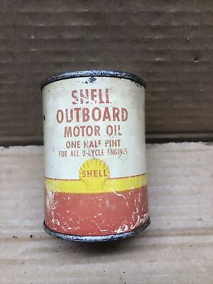 1940S Shell Outboard Motor Oil Metal Display Can Never Opened Lot 2a • $25